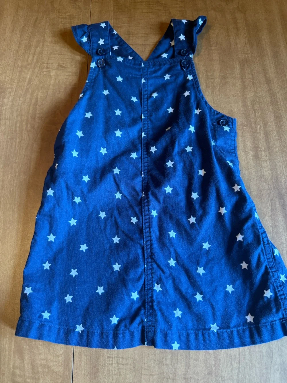 Americana Independence Day girls stars overall dress 2T EUC